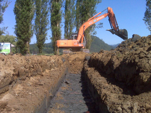 True Green Geothermal - horizontal loop installation